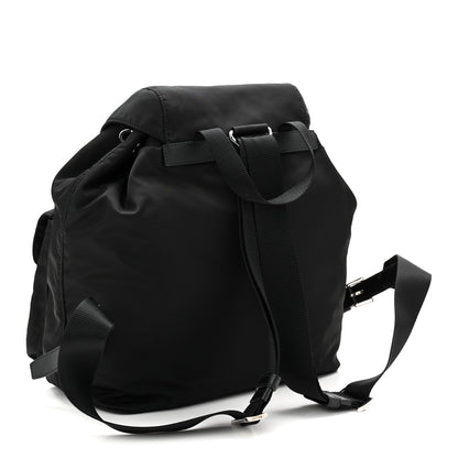 Prada Tessuto Nylon Saffiano Medium Backpack Black 4 of 12
