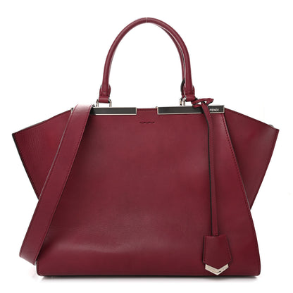 Fendi Vitello Dolce Shiny Nappa Petite 3Jours Tote Mattone Maldives 1 of 11