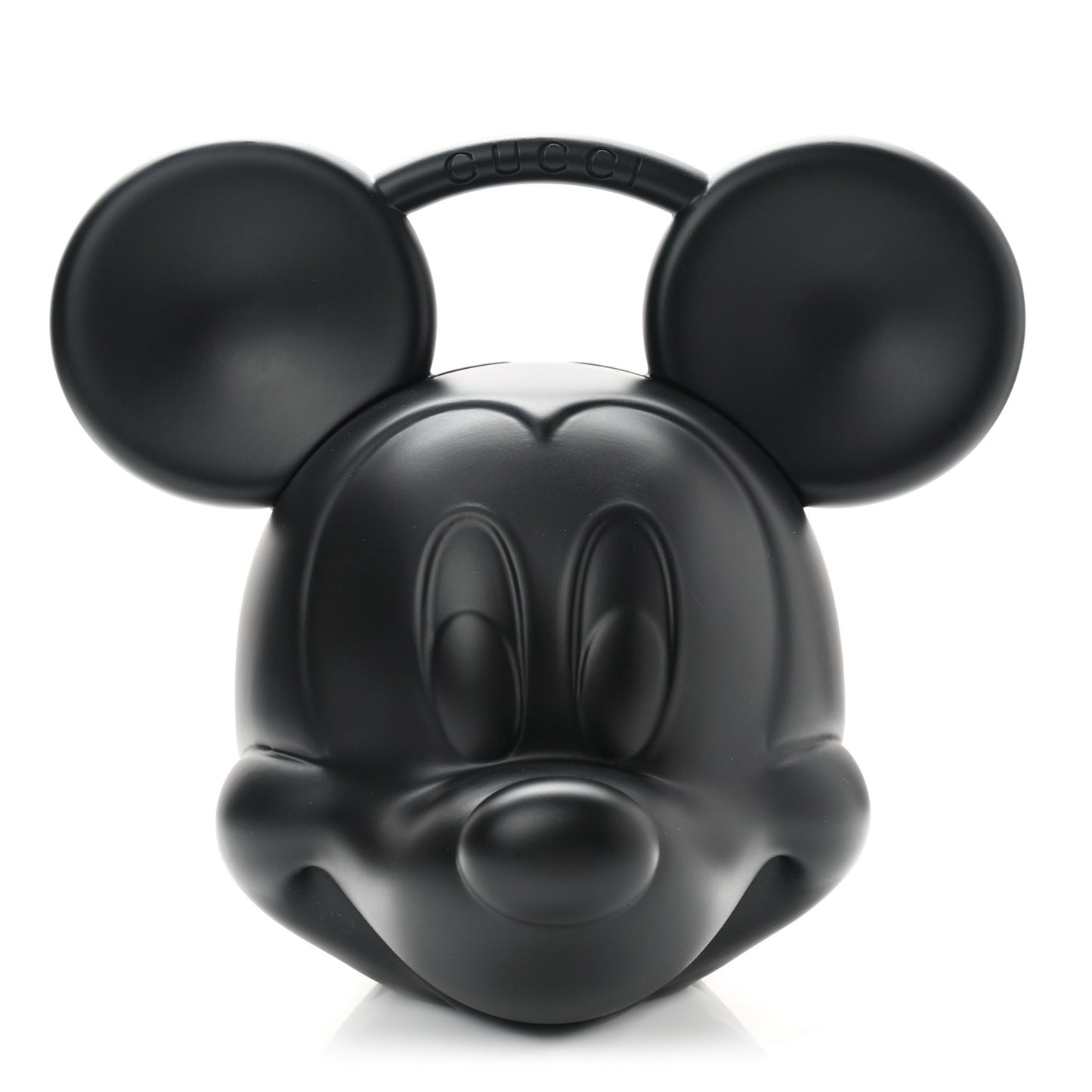 X DISNEY Plastic Mickey Mouse Top Handle Bag Matte Black