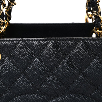 Chanel Caviar Quilted Grand Shopping Tote GST Black 9 of 12