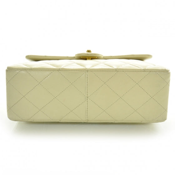 Chanel Lambskin Quilted Mini Flap Beige 4 of 13