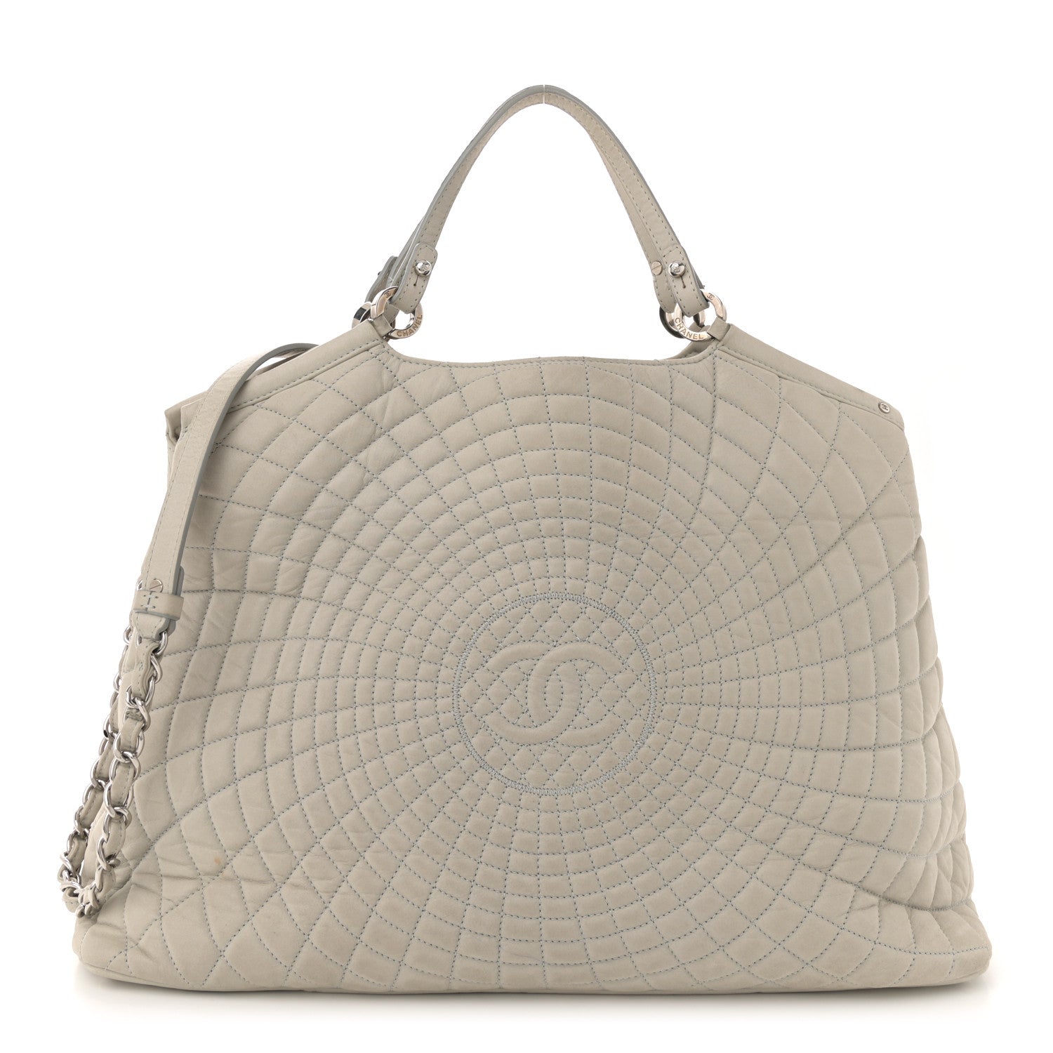 Chanel Iridescent Calfskin Large Sea Hit Tote Grey 1 of 13