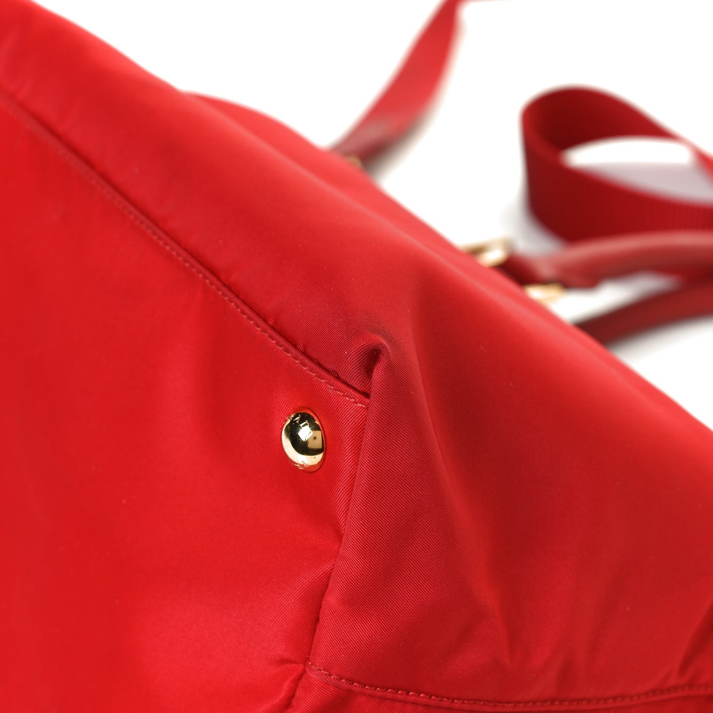 Tessuto Nylon Saffiano Tote Red