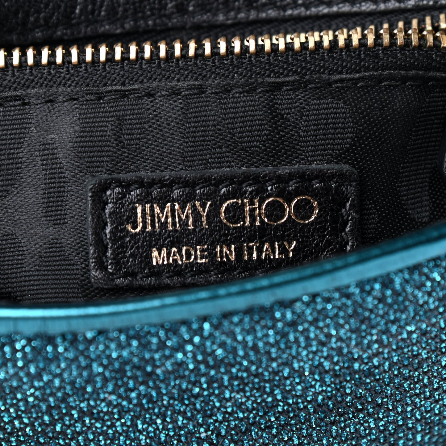 Lame Glitter Mini Ruby Chain Crossbody Blue