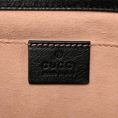 Gucci Textured Calfskin Web Small Rajah Slim Flap Shoulder Bag Black 6 of 11