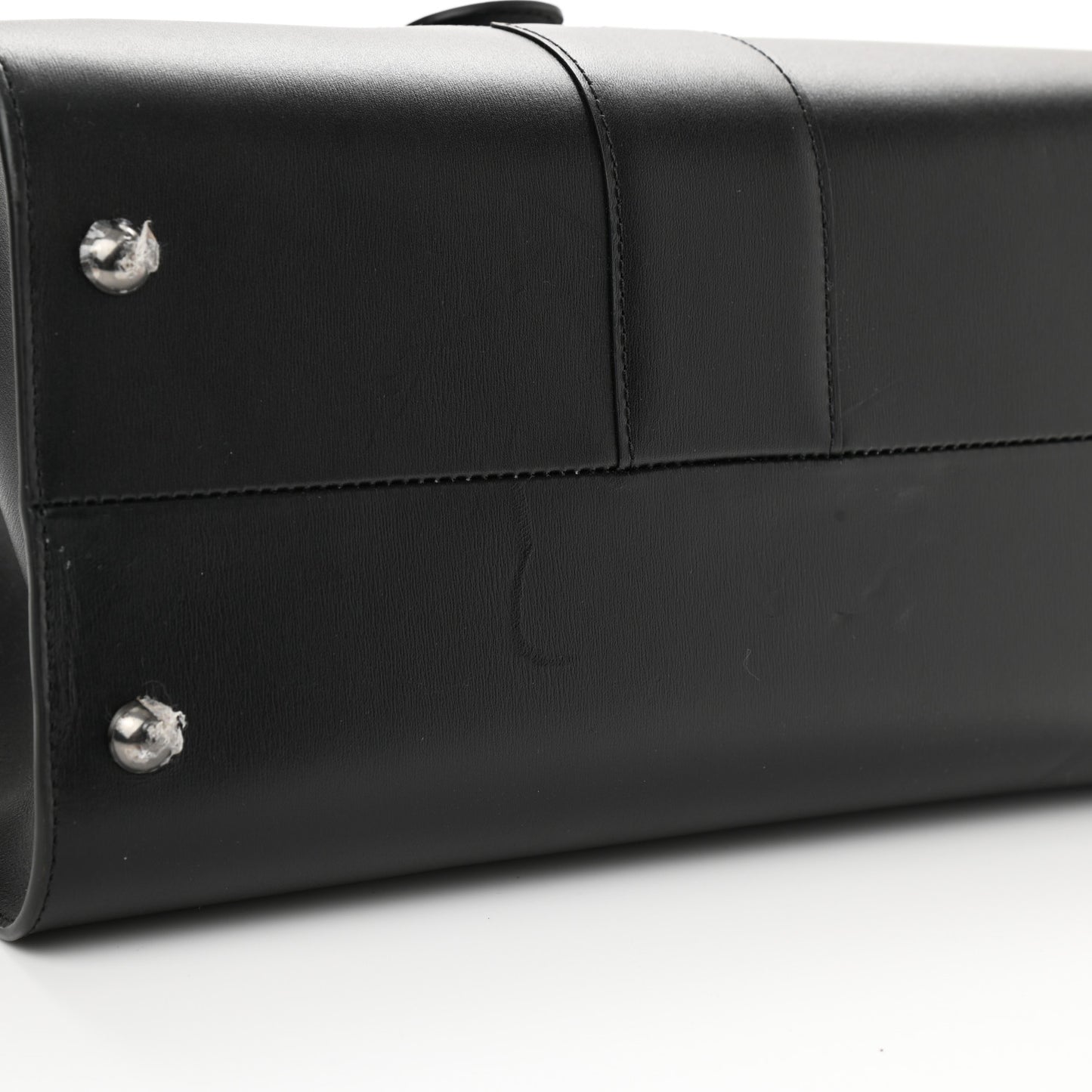 Calfskin MM L'Humour Brillant Satchel Black