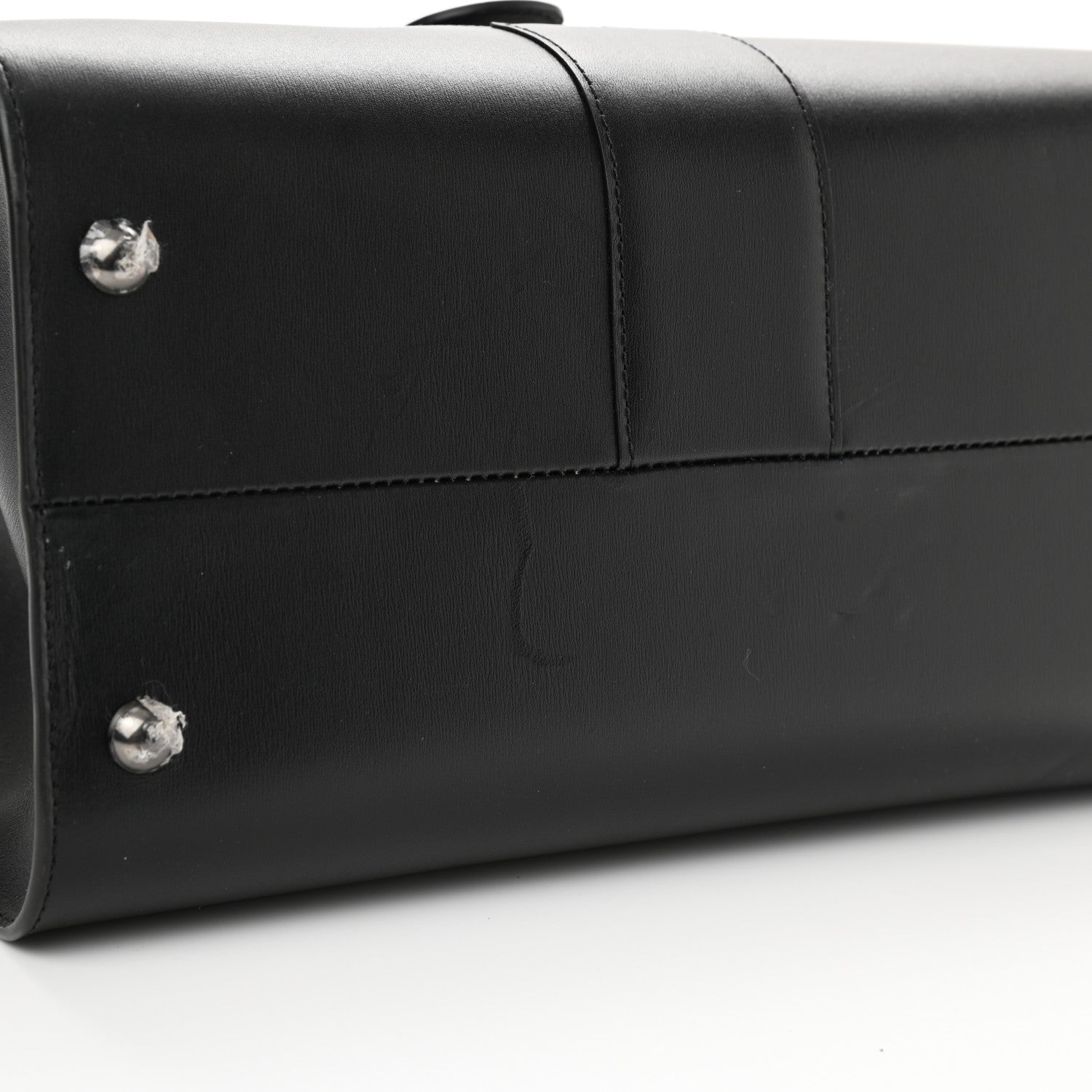 Delvaux Calfskin MM L'Humour Brillant Satchel Black 12 of 13