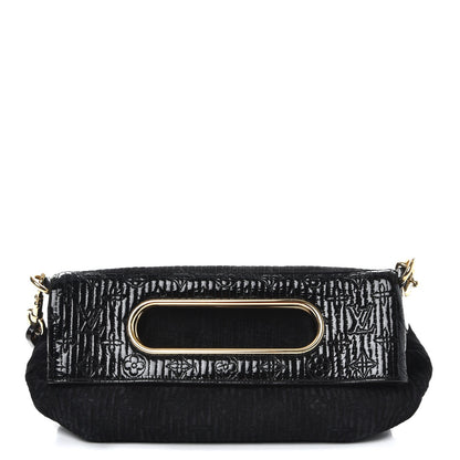 Louis Vuitton Suede Monogram Motard Afterdark Clutch Black 1 of 8