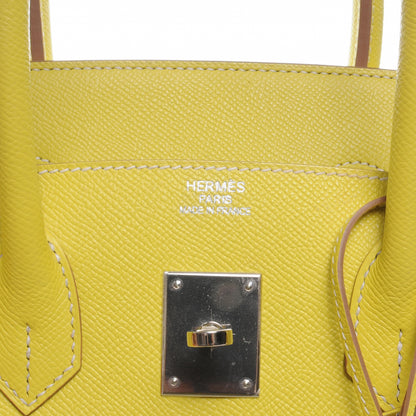 Hermes Epsom Candy Birkin 35 Lime and Gris Perle 8 of 11