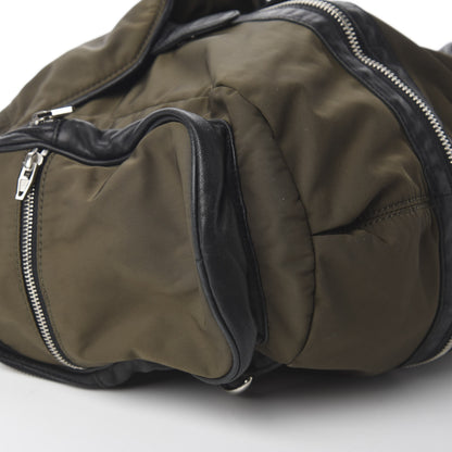 Alexander Wang Lambskin Nylon Marti Backpack Military 6 of 8