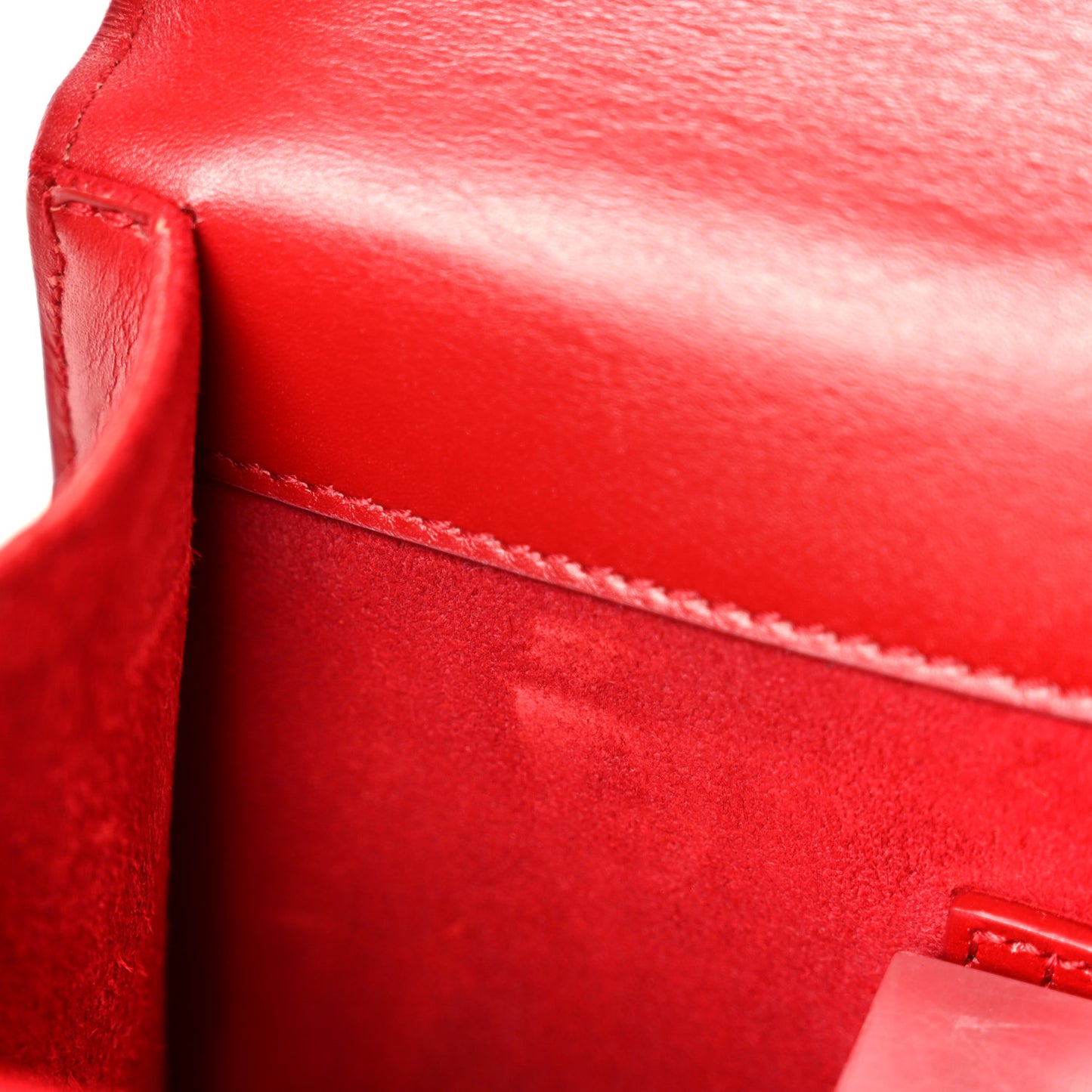 Grain De Poudre Classic Monogram Cassandre Clutch Rouge Orient