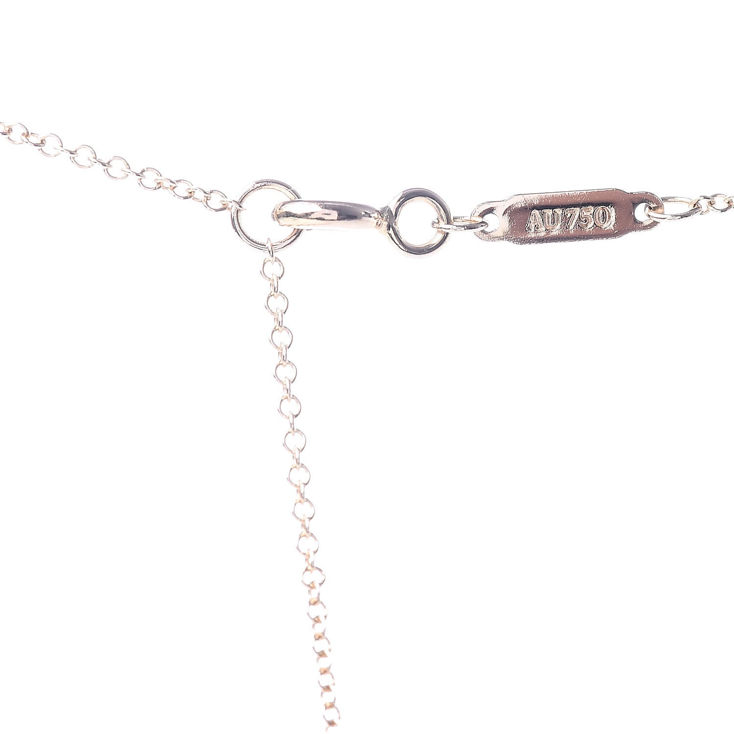 Tiffany 18K Rose Gold Small T Smile Pendant Necklace 5 of 6