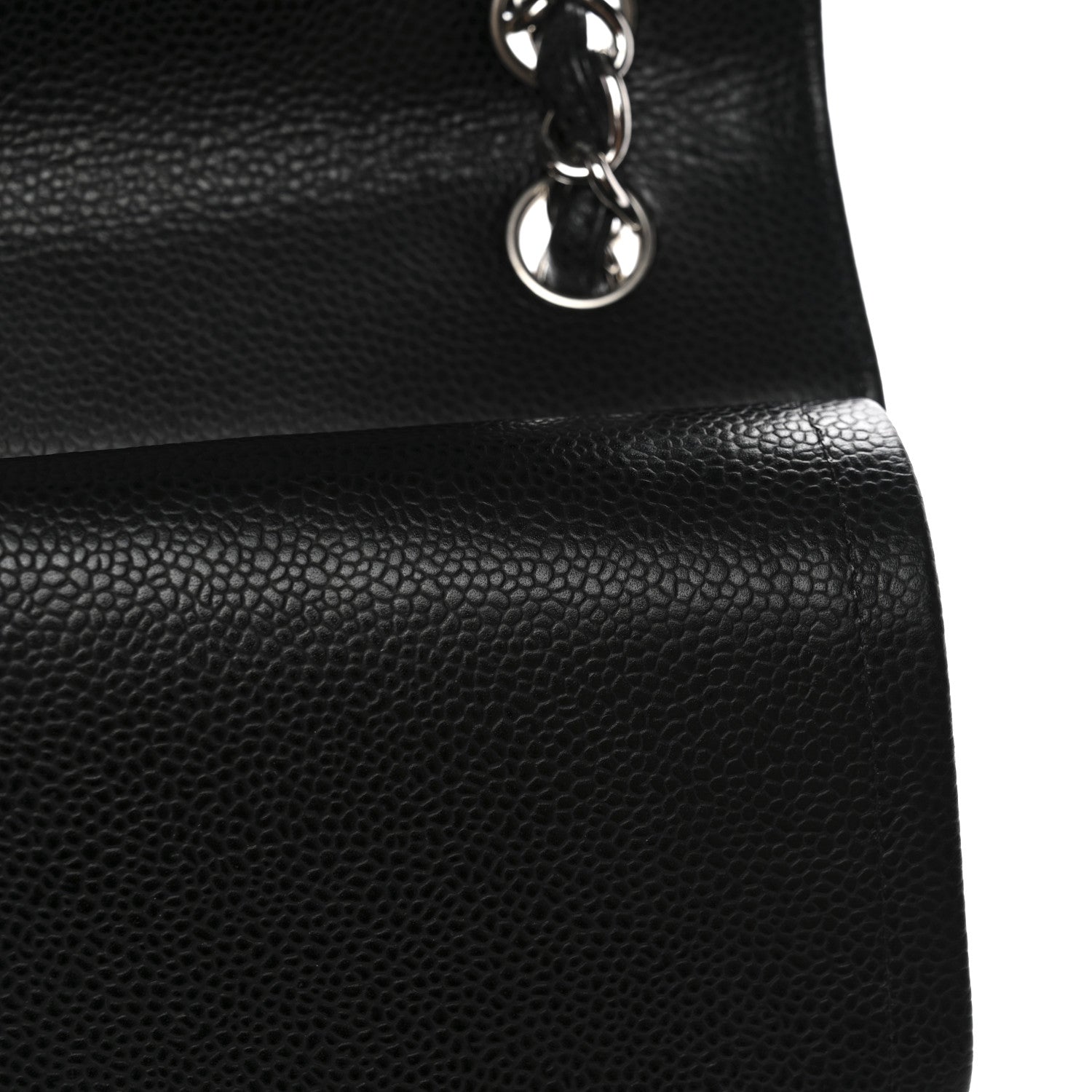 Chanel Caviar Quilted Jumbo Double Flap Black 12 of 13