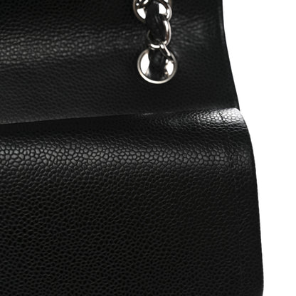 Chanel Caviar Quilted Jumbo Double Flap Black 12 of 13