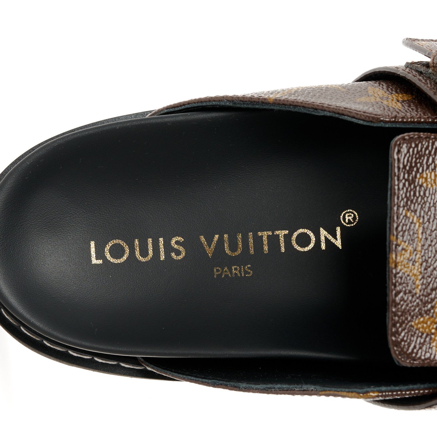 Louis Vuitton Patent Monogram Womens Cosy Flat Comfort Clog Mules 37.5 Brown 13 of 20