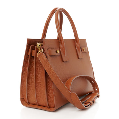 Saint Laurent Grained Calfskin Baby Sac De Jour Supple Canyon 3 of 11