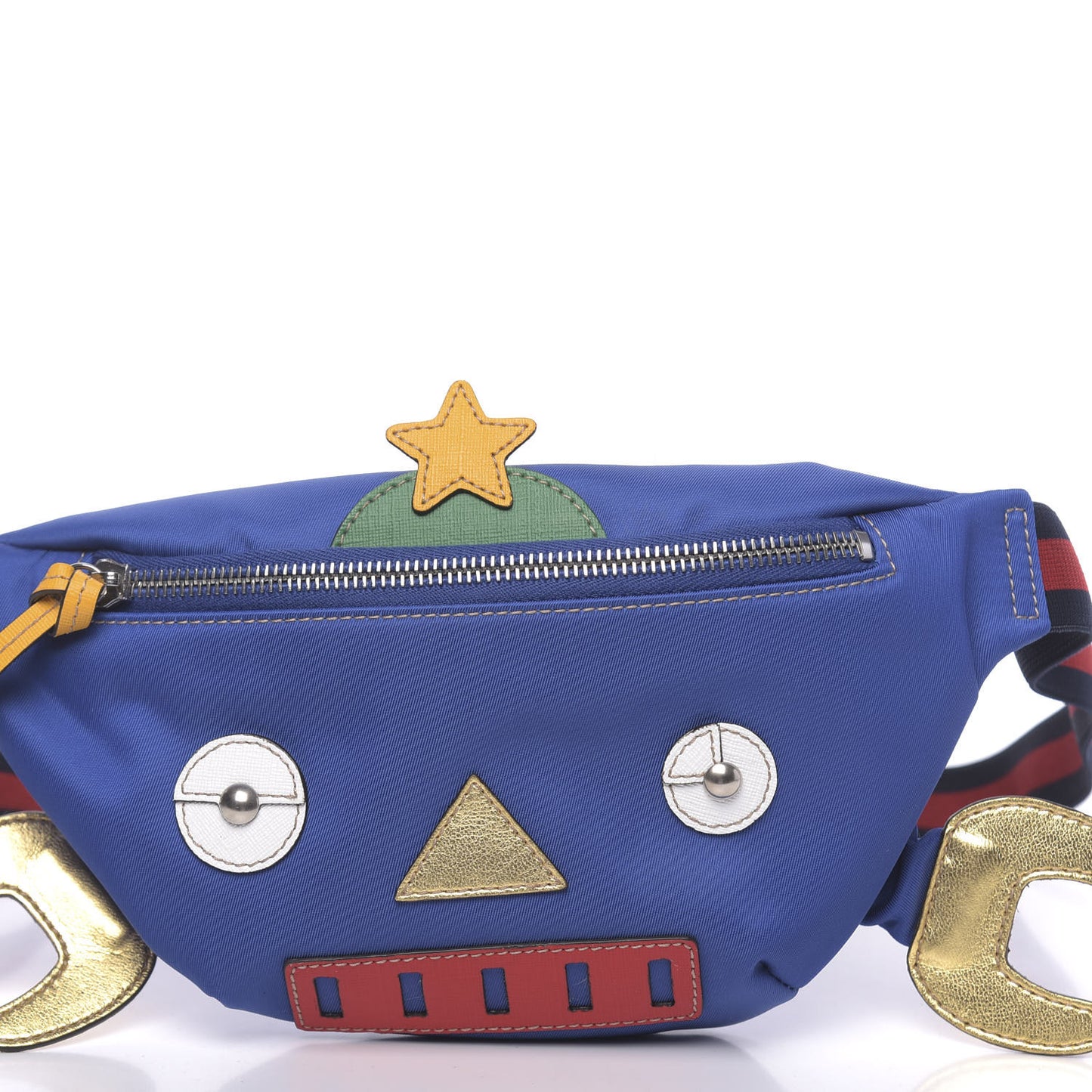 Nylon Childrens Robot Belt Bag Blue