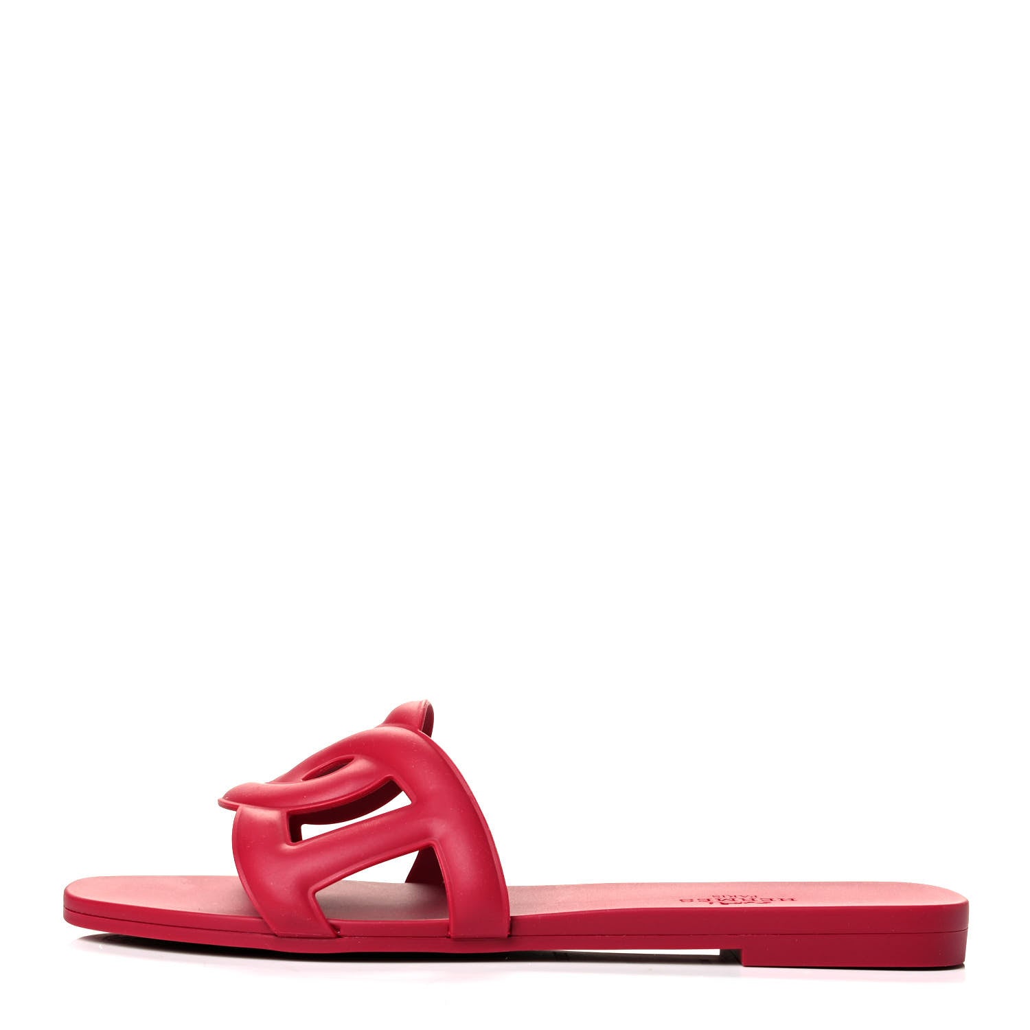 Hermes Rubber Aloha Sandals 36 Rose Baie 1 of 5