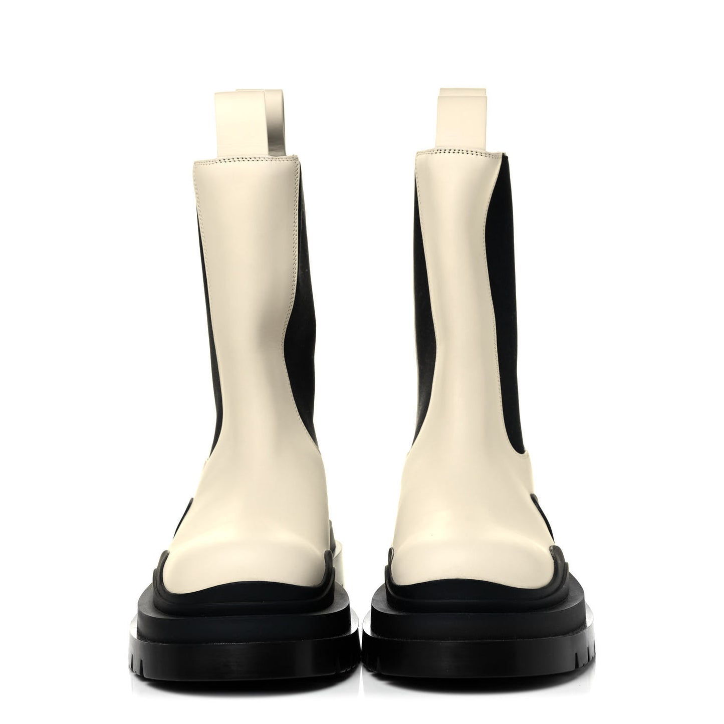 Calfskin Mens The Tire Chelsea Boots 40.5 Sea Salt Black