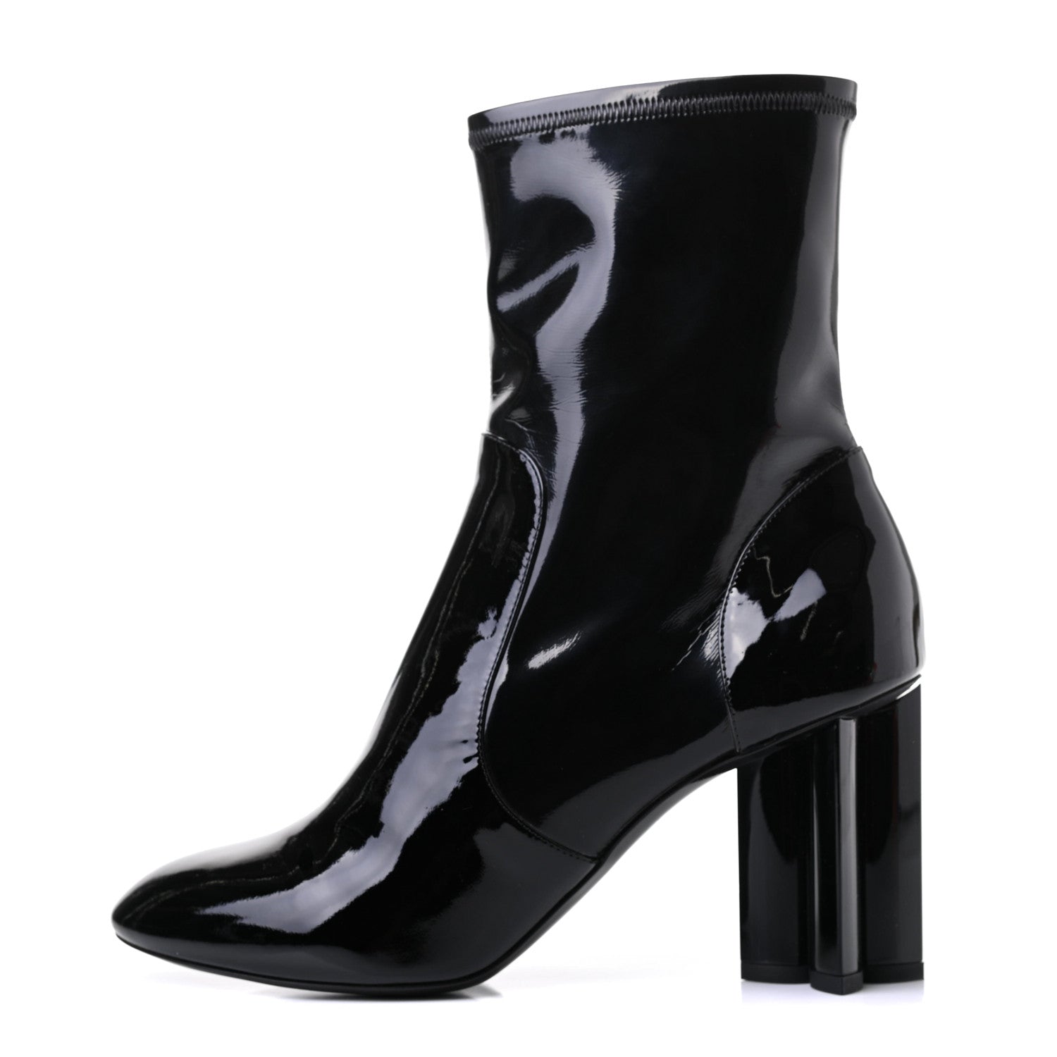 Louis Vuitton Patent Silhouette Ankle Boots 40 Black 1 of 10