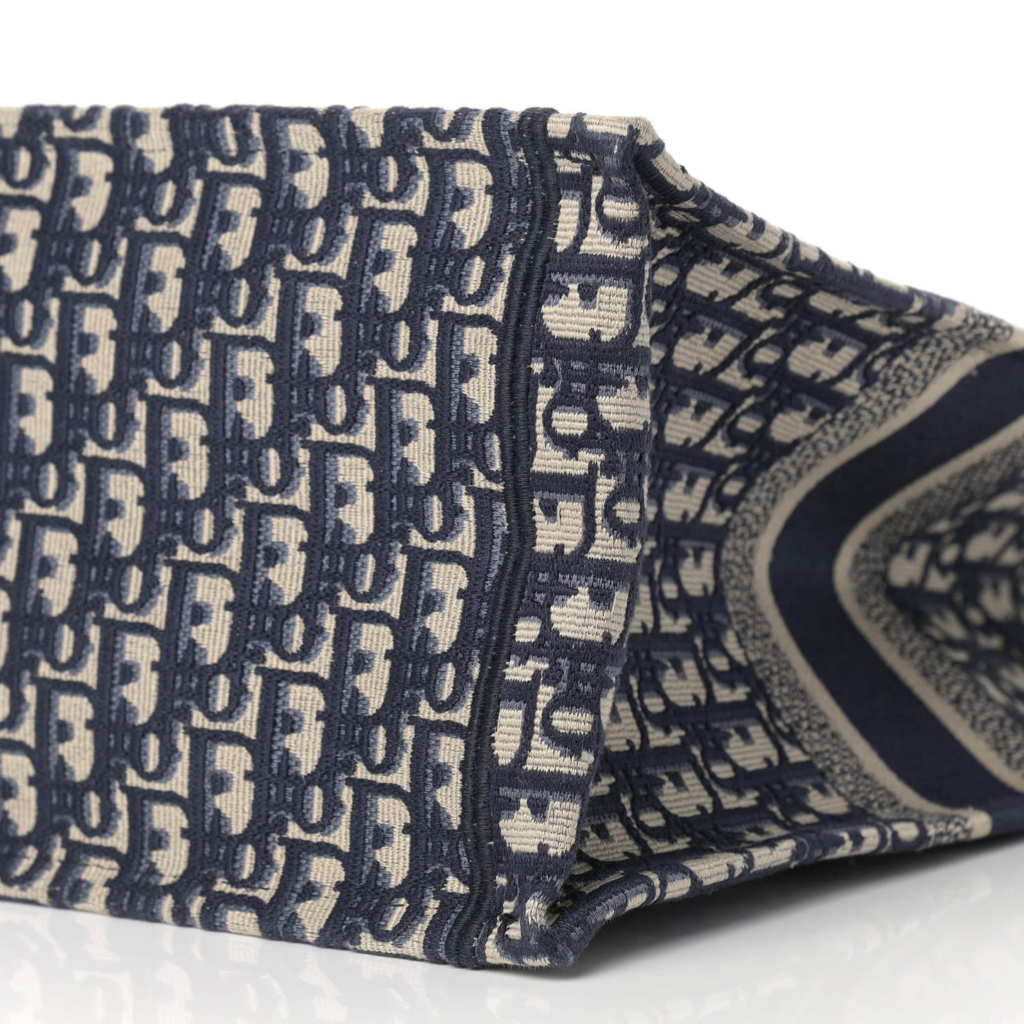 Oblique Book Tote Blue Multicolor