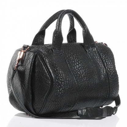 Alexander Wang Leather Rocco w Rose Gold Hardware Black 3 of 6