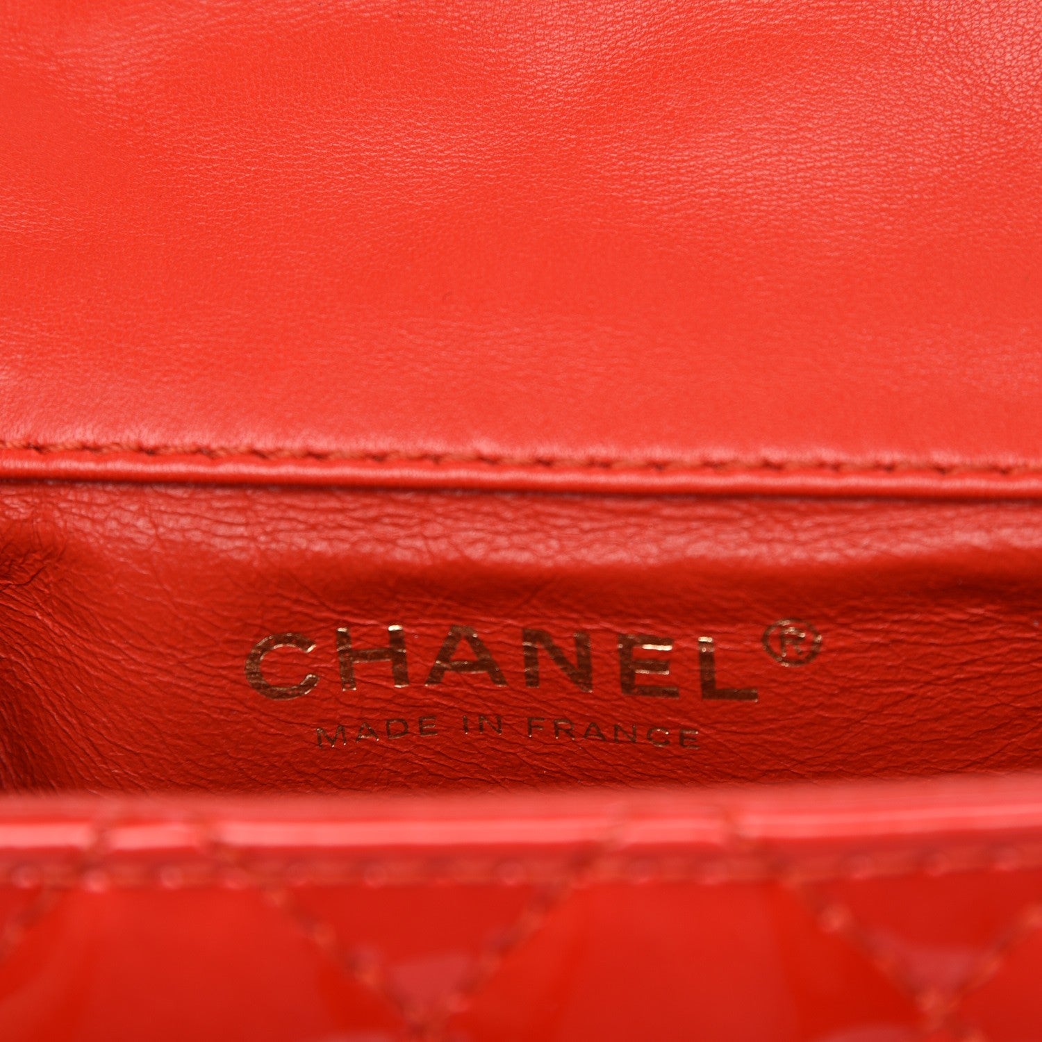 Chanel Patent Quilted Reissue Flap Clutch Red 6 of 8