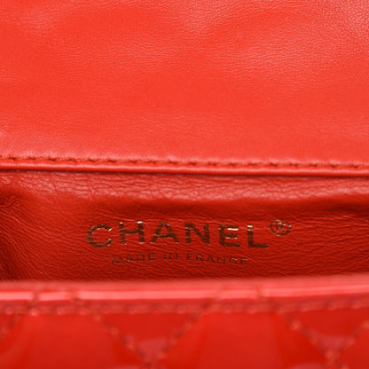Chanel Patent Quilted Reissue Flap Clutch Red 6 of 8