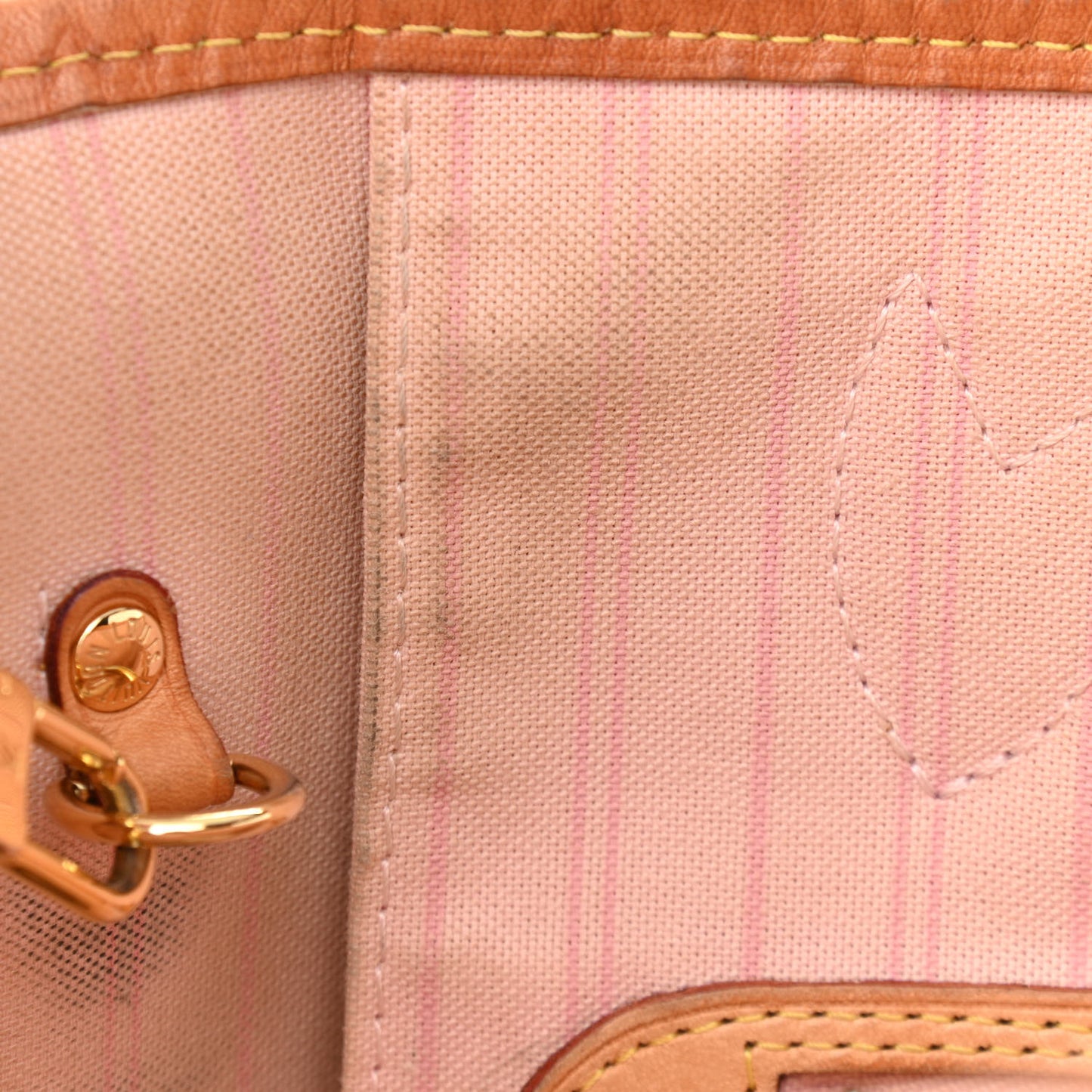 Damier Azur Neo Neverfull MM Rose Ballerine