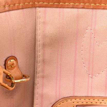 Louis Vuitton Damier Azur Neo Neverfull MM Rose Ballerine 14 of 15