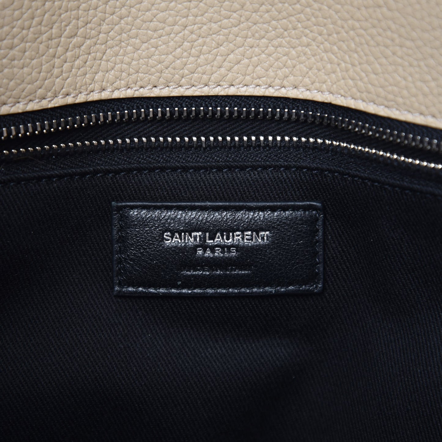 Grained Calfskin Small Souple Sac De Jour Dark Beige