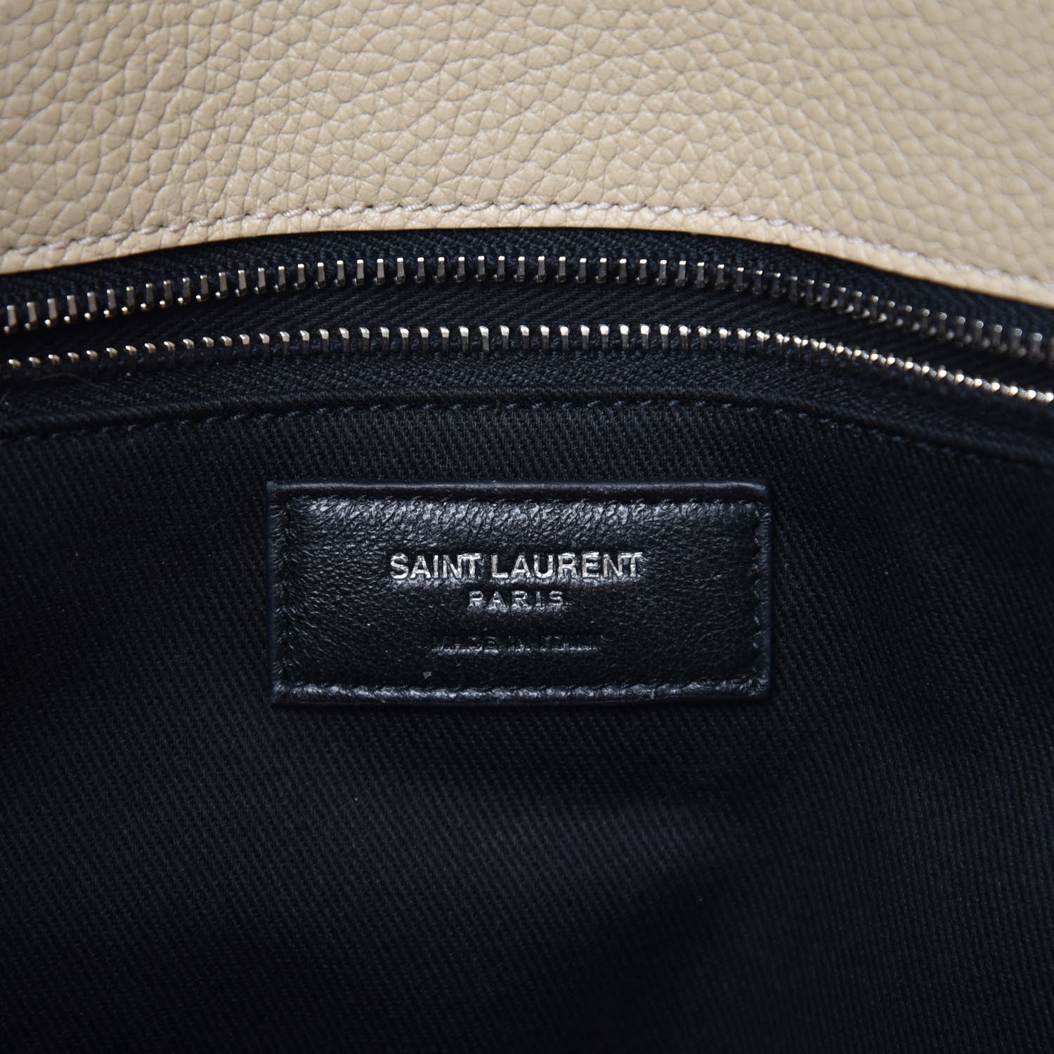 Saint Laurent Grained Calfskin Small Souple Sac De Jour Dark Beige 7 of 10