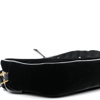 Saint Laurent Velvet Matelasse Monogram Lou Camera Bag Black 8 of 9
