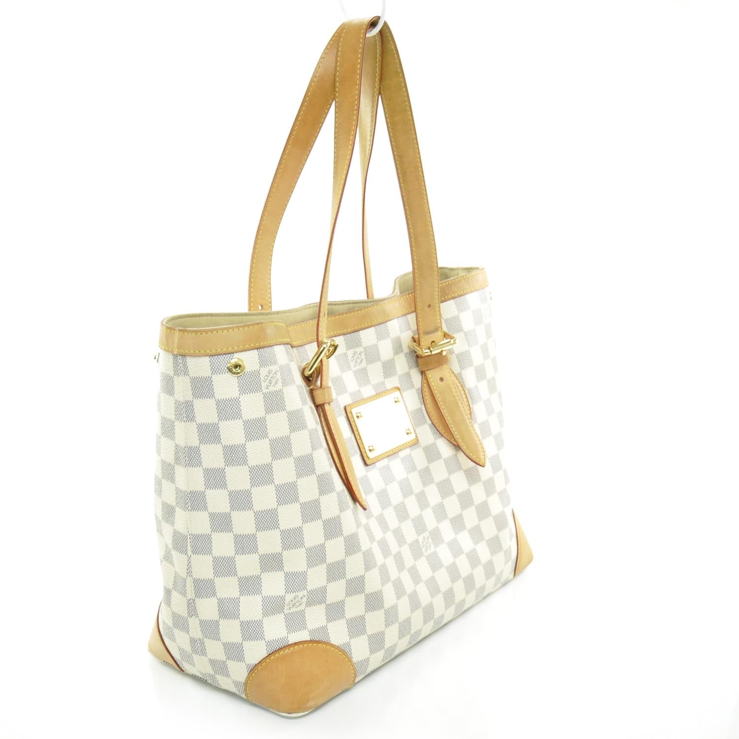 Louis Vuitton Damier Azur Hampstead MM 3 of 8