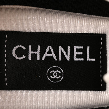 Chanel Mixed Fibers Suede Shiny Calfskin Womens CC Sneakers 39 White 7 of 15