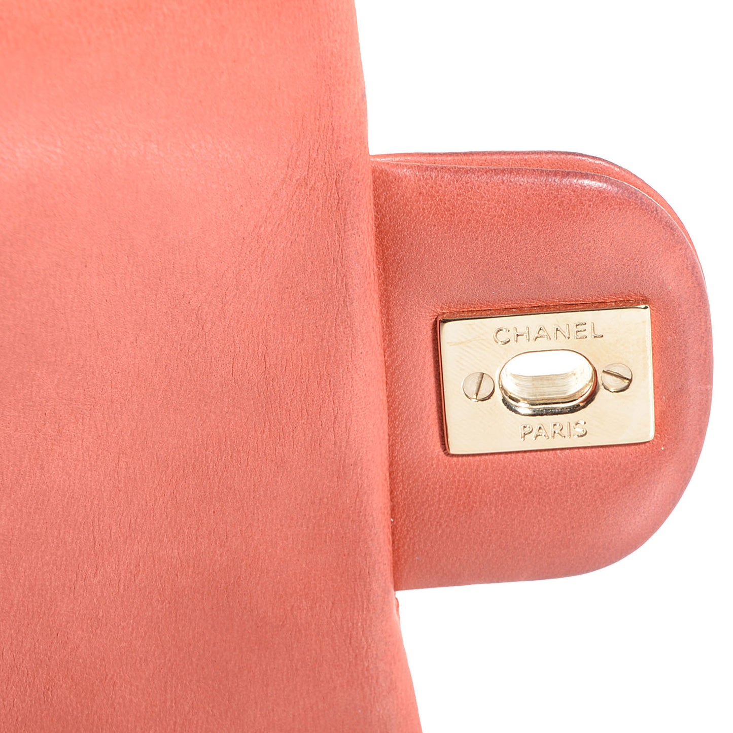 Lambskin Quilted East West Flap Pink