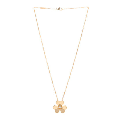 Van Cleef & Arpels 18K Yellow Gold Diamond Large Frivole Pendant Necklace 3 of 5