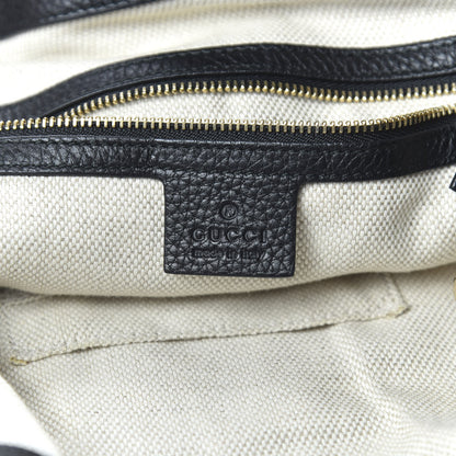Gucci Pebbled Calfskin Medium Soho Shoulder Bag Black 8 of 10