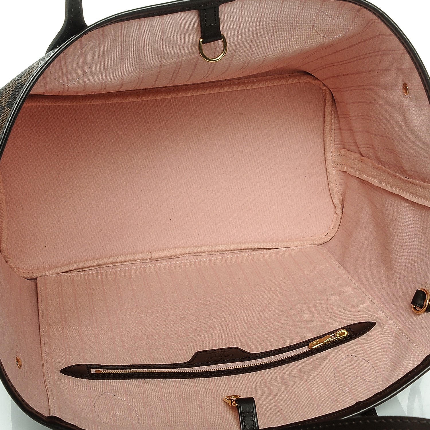 Louis Vuitton Damier Ebene Neo Neverfull MM Rose Ballerine 6 of 7