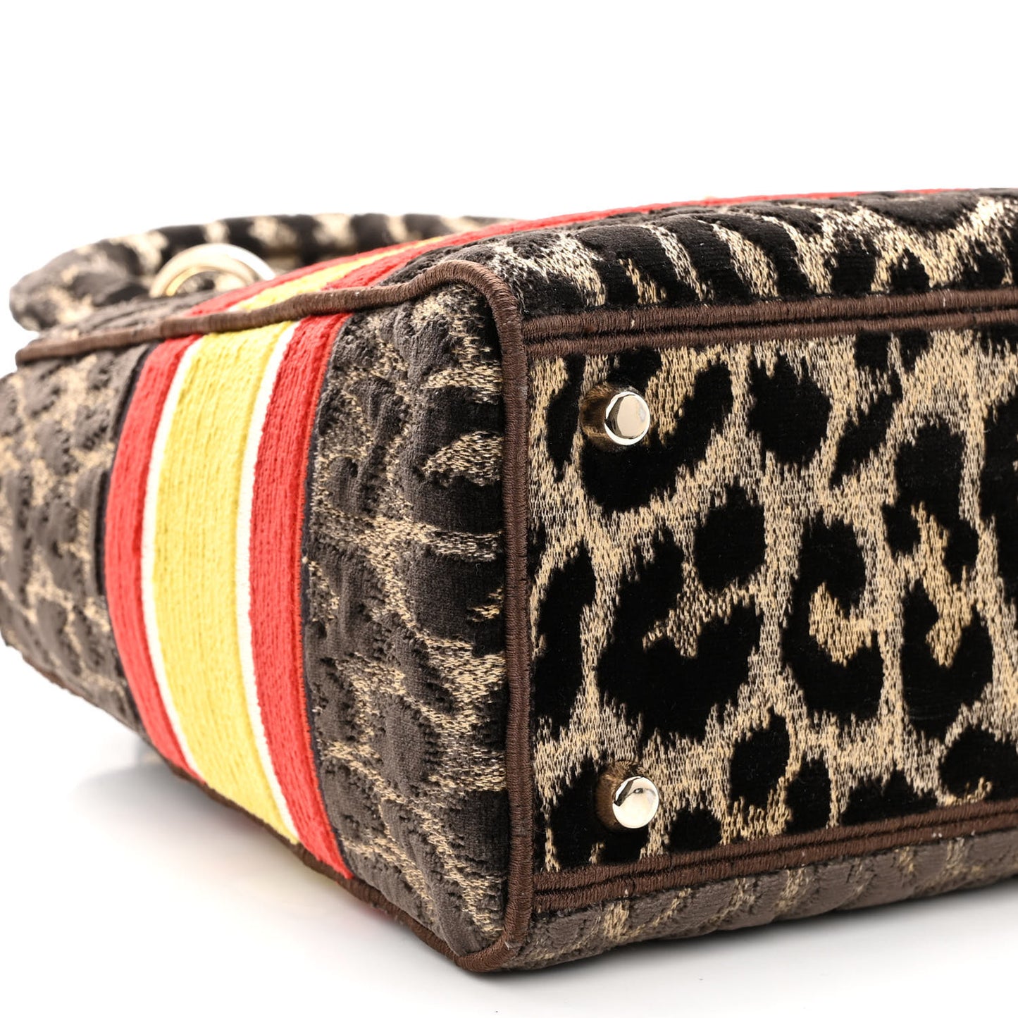 Velvet Mizza Embroidered Medium Lady D-Lite Beige Multicolor