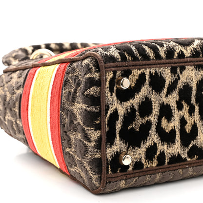 Christian Dior Velvet Mizza Embroidered Medium Lady D-Lite Beige Multicolor 8 of 9