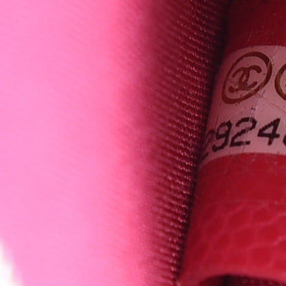 Chanel Caviar Camellia Embossed Key Holder Case Fuchsia 7 of 7