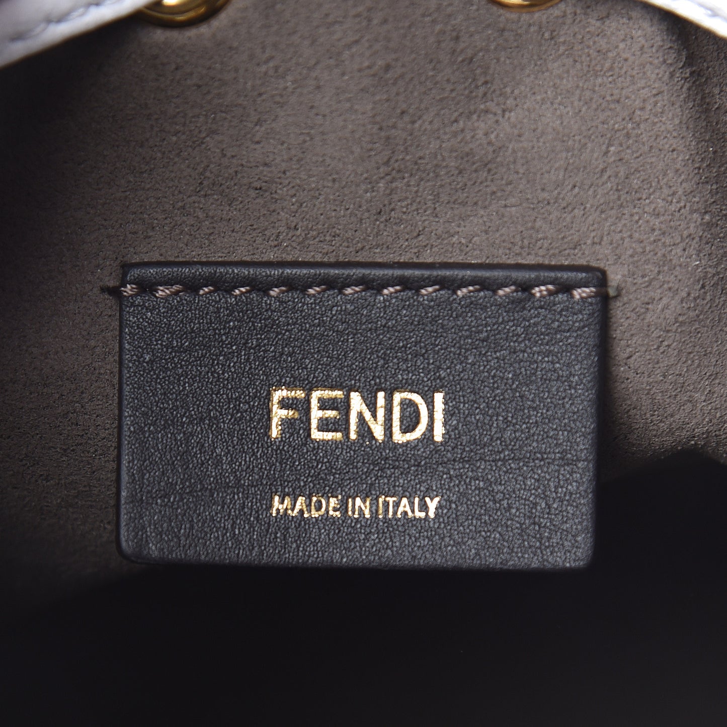 Vitello Cruise F is Fendi Mini Mon Tresor Bucket Bag Optical White
