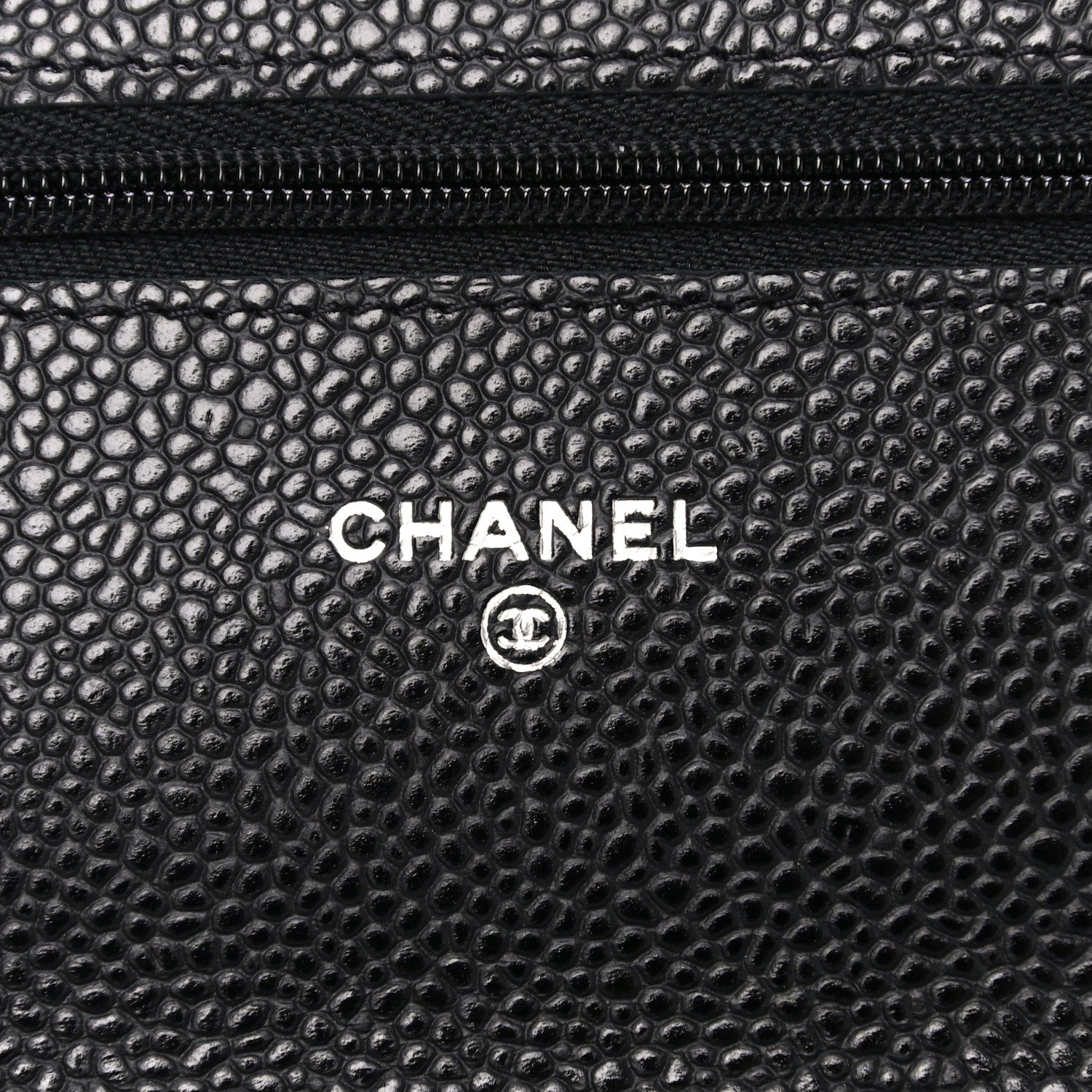 Chanel Caviar Quilted Wallet On Chain WOC Black 6 of 12