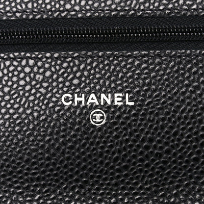 Chanel Caviar Quilted Wallet On Chain WOC Black 6 of 12