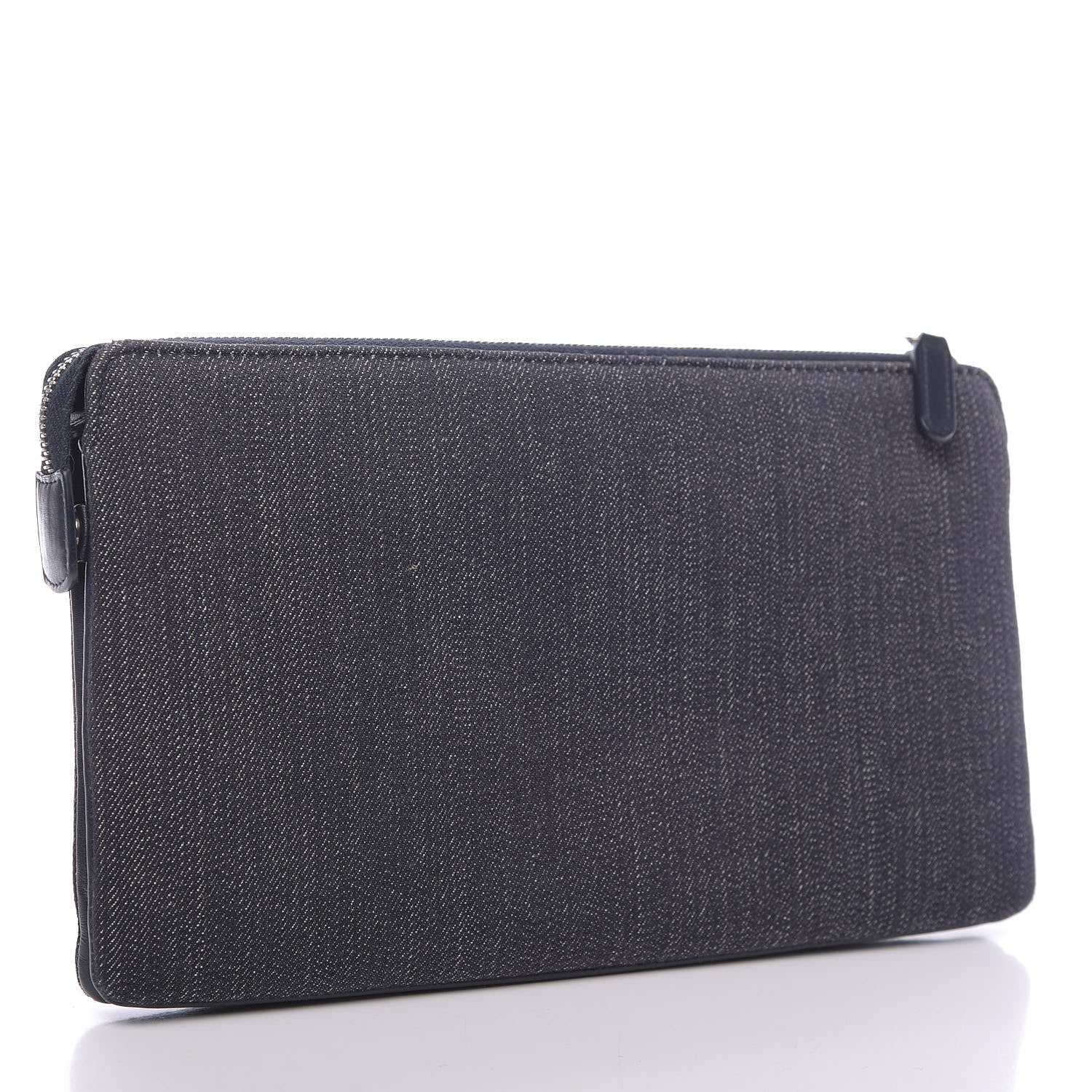 Chanel Denim Small Deauville Zipped Pouch Dark Blue 3 of 11