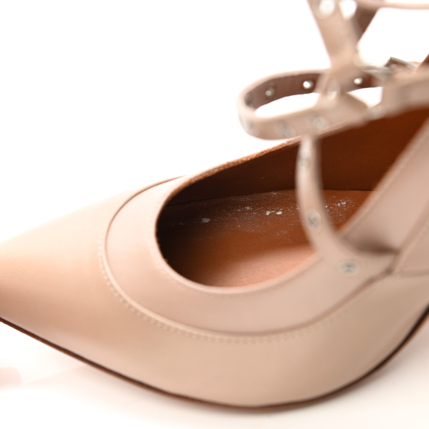 Valentino Garavani Nappa Love Latch 100mm Pumps 36 Poudre 9 of 10