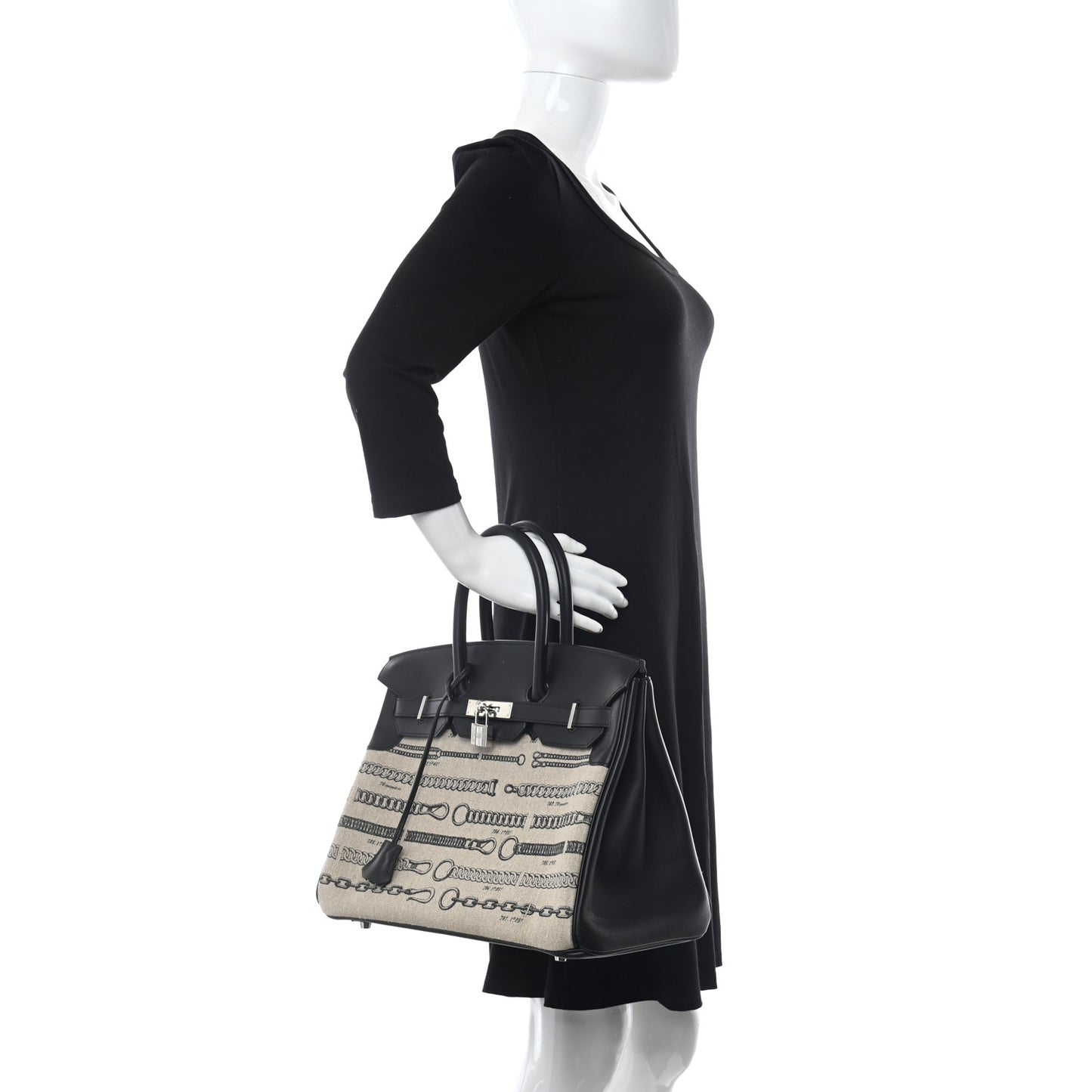Swift Toile De Camp Dechainee Birkin 35 Black