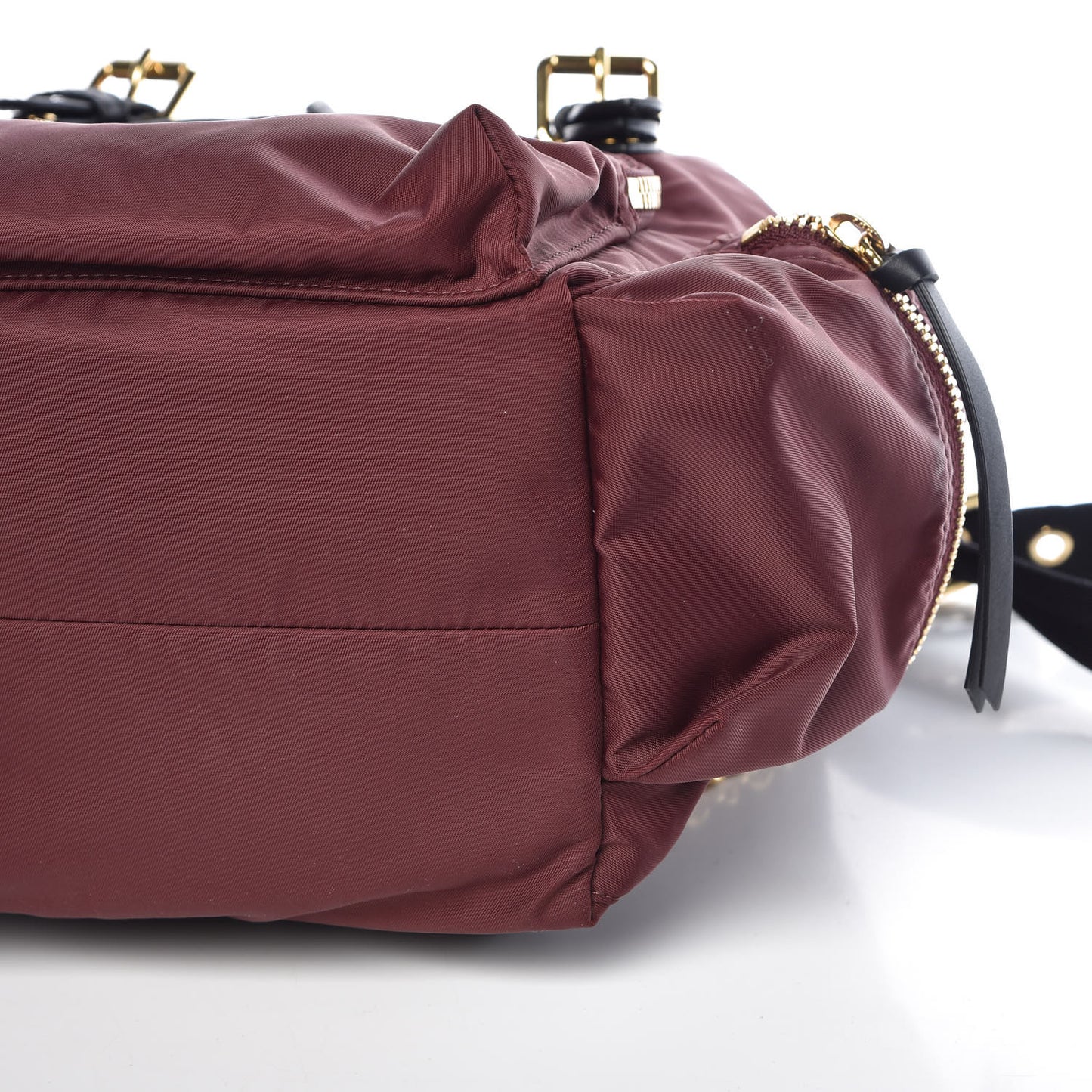 Nylon Medium Rucksack Backpack Burgundy Red