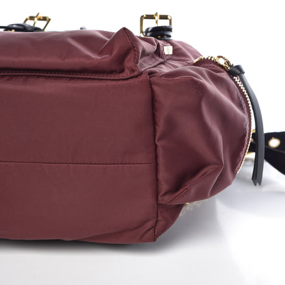 Burberry Nylon Medium Rucksack Backpack Burgundy Red 10 of 16